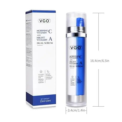 VGO Vitamin C Face Serum + Skin-Firming Super A Retinol Serum 2 in 1 VGObeauty