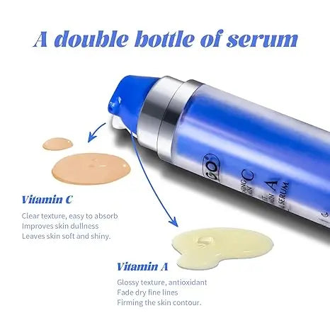 VGO Vitamin C Face Serum + Skin-Firming Super A Retinol Serum 2 in 1 VGObeauty