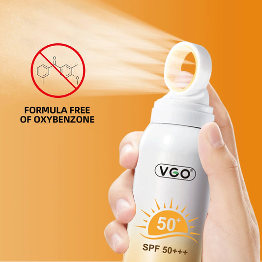 VGO Crystal Sunscreen Spray SPF 50, lightweight and Waterproof VGObeauty