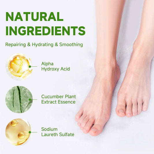 VGO Cucumber Exfoliating Foot Mask, Natural Exfoliation VGObeauty