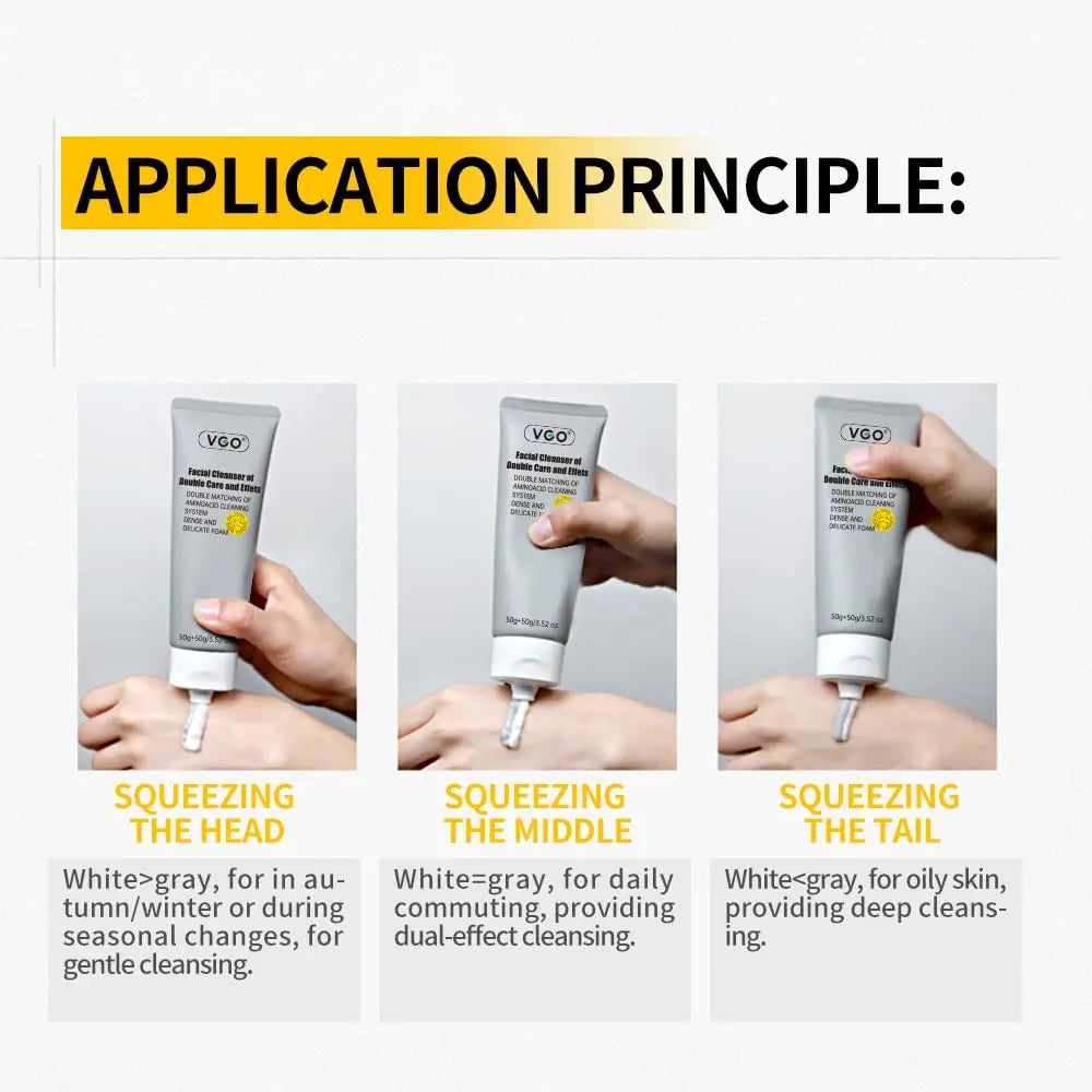 VGO Double Tube Facial Cleanser VGObeauty