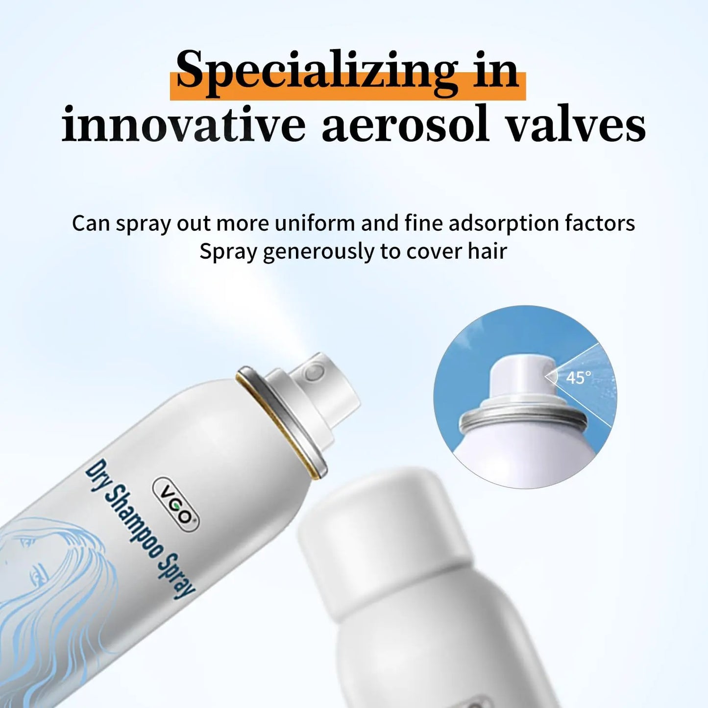 VGO Dry Shampoo Absorbs Oils & Impurities Ultra-Lightweight for All Hair Types, 150ml/ 5.07oz VGObeauty