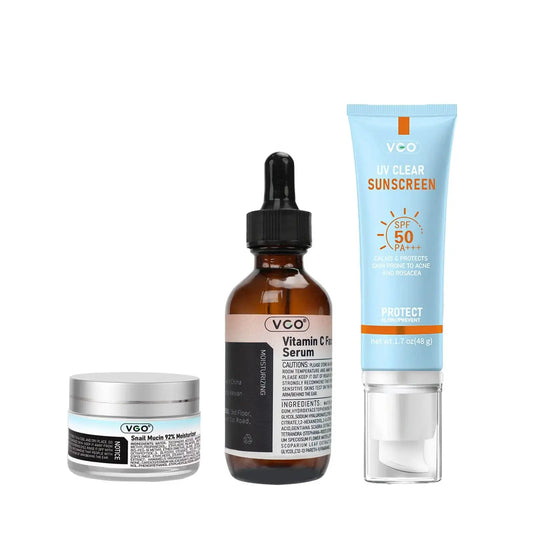VGO Serum& Sun Cream &Moisturizer Facial Skin Care Kit VGObeauty
