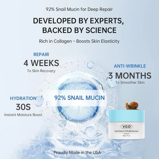 VGO Snail Mucin 92% Moisturizer VGObeauty