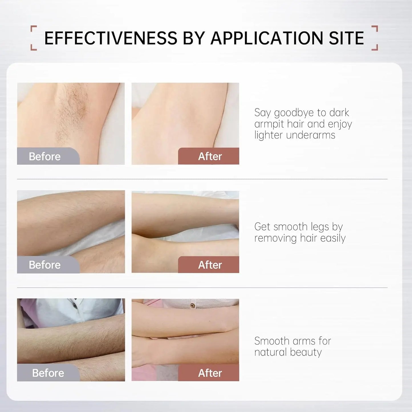 Roll over image to zoom in VGO Painless Bikini Gel for Women & Men, Unwanted Hair Removal for All Skin Types, 120ml / 4.06oz VGObeauty