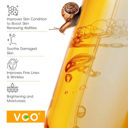 VGO 96% Snail Mucin Serum - Advanced Moisturizing and Anti-Aging Snail Extract Serum VGObeauty