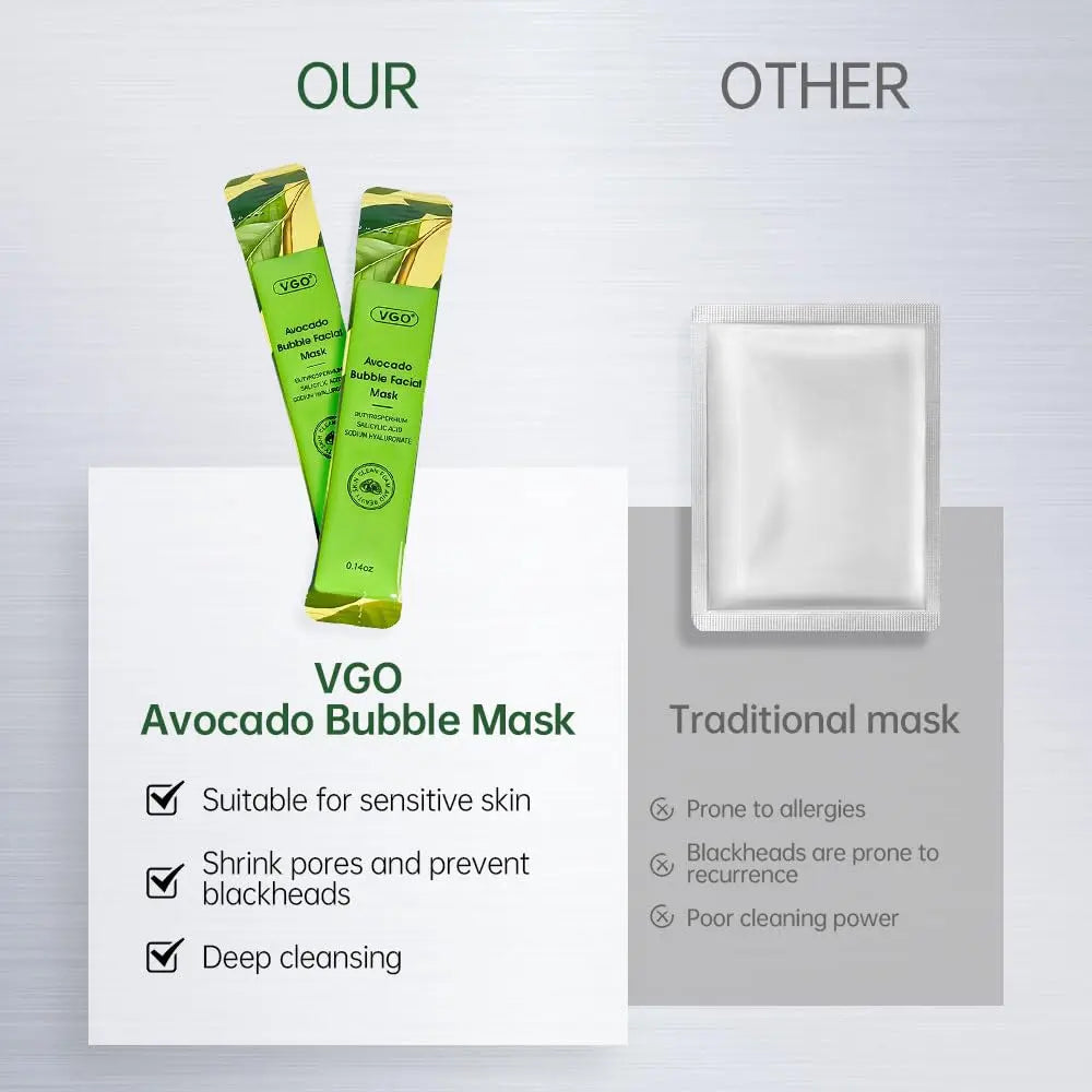 VGO Blackhead Removal Avocado Bubble Mask VGObeauty