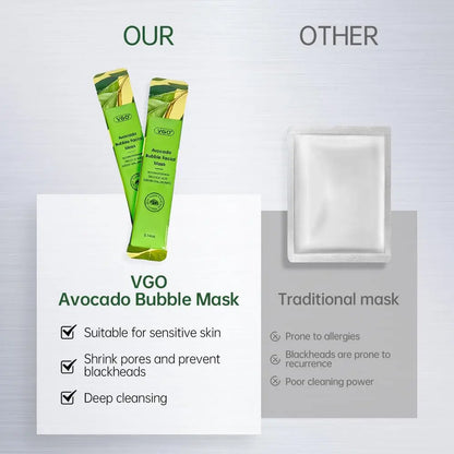 VGO Blackhead Removal Avocado Bubble Mask VGObeauty