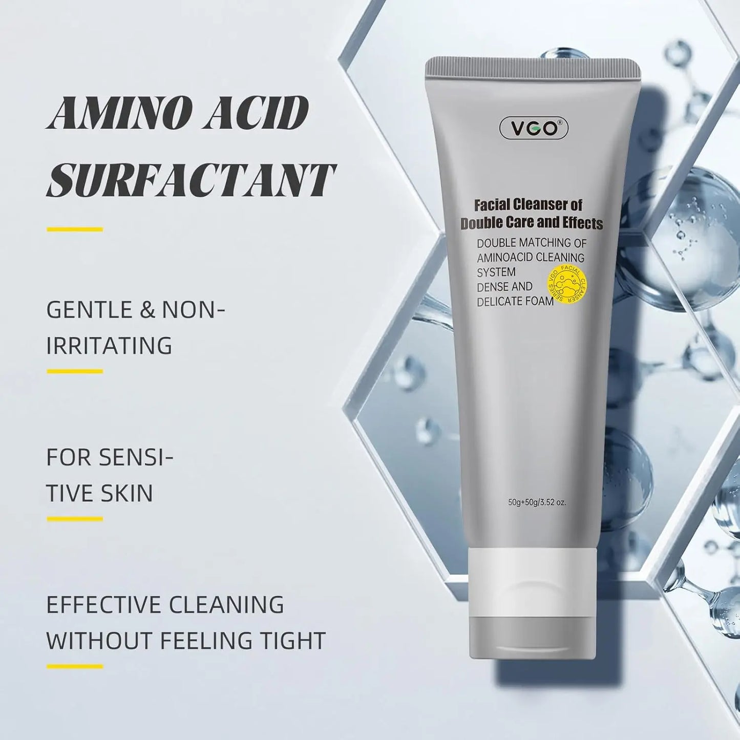 VGO  Double Tube Facial Cleanser VGObeauty