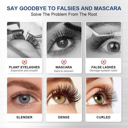 VGO Eyelash Serum - Lash Serum for Eyelash Growth, Clear Effect for Thicker, Longer Lashes with Natural Ingredients - Safe, Gentle & Non-Irritating Eyelash Growth Serum for All Skin Types. VGObeauty