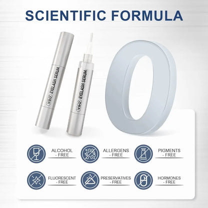 VGO Eyelash Serum - Lash Serum for Eyelash Growth, Clear Effect for Thicker, Longer Lashes with Natural Ingredients - Safe, Gentle & Non-Irritating Eyelash Growth Serum for All Skin Types. VGObeauty