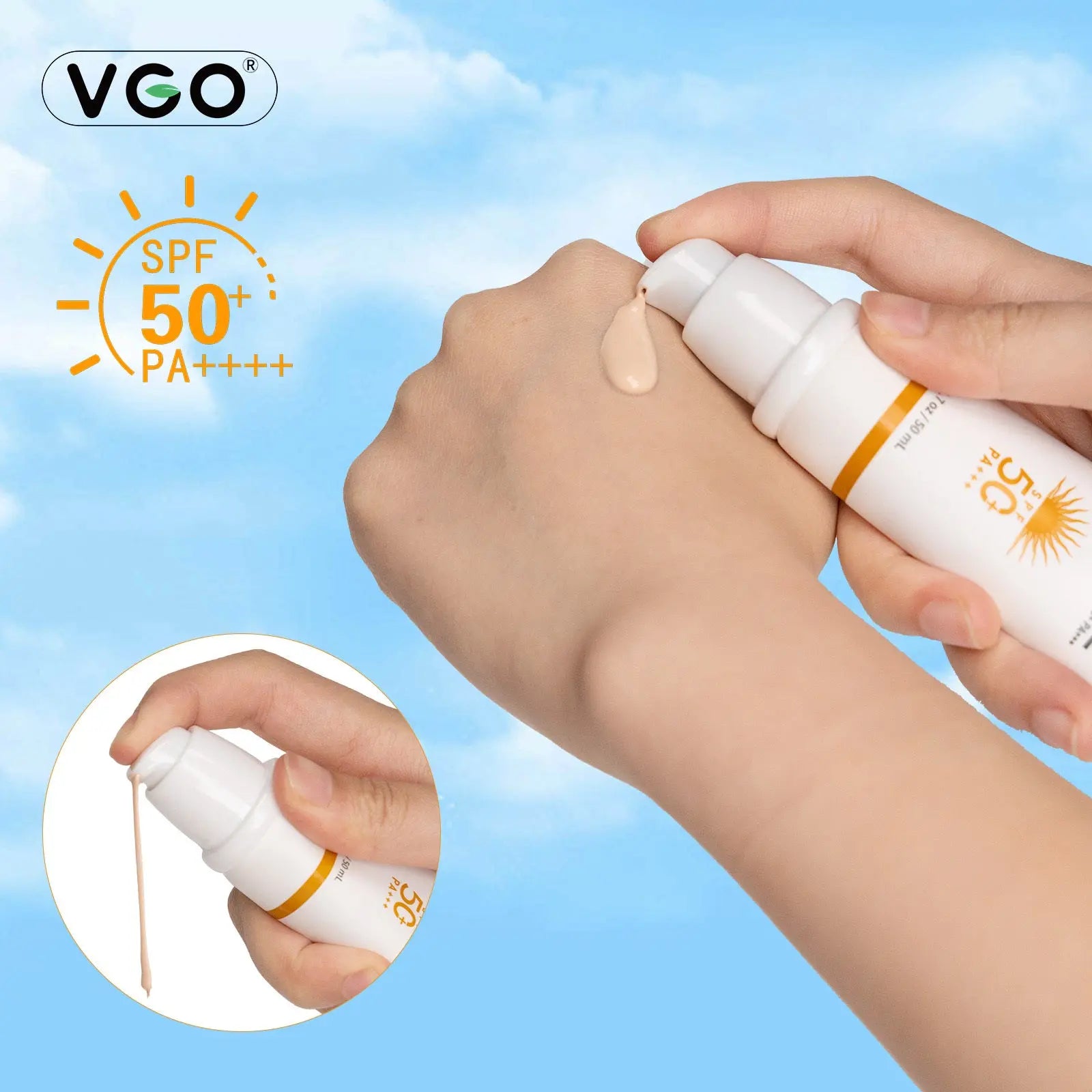 VGO Hydrating Sun Essence Face Sunscreen SPF 50+ VGObeauty