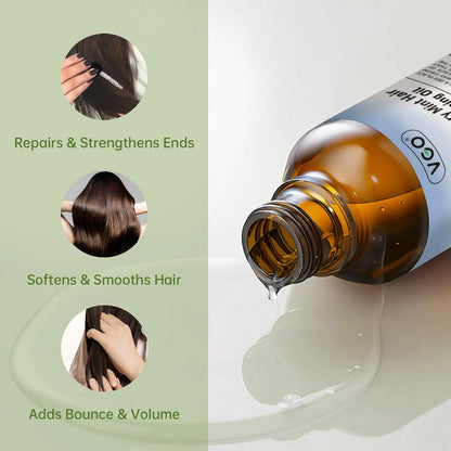 VGO Rosemary Oil for Hair Growth & Care Oil 2.02 oz – Strengthening, Nourishing & Repairing, Reduces Split Ends, Improves Hair Texture, Safe for All Hair Types VGObeauty